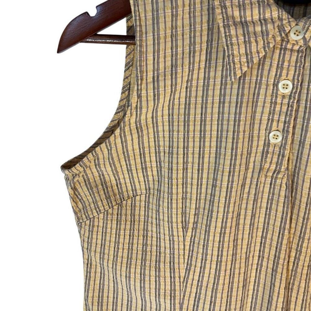 Vintage Liz Claiborne Petites Lizsport Waffle Weave Dress, 8P. Butter Yellow Sum - Picture 9 of 15